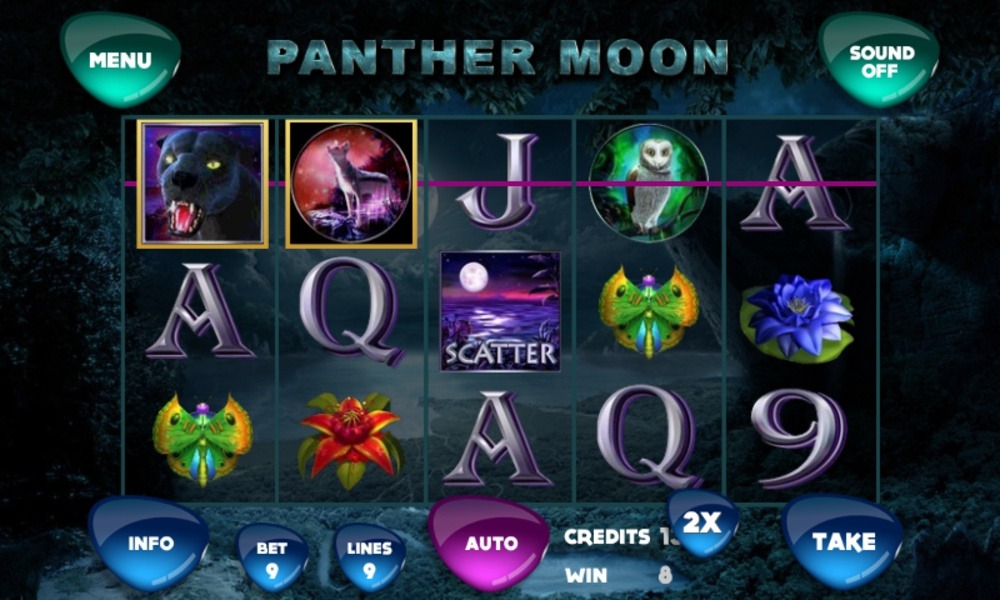 รูปแบบการเล่น สล็อตเว็บ Panther Moon Slot